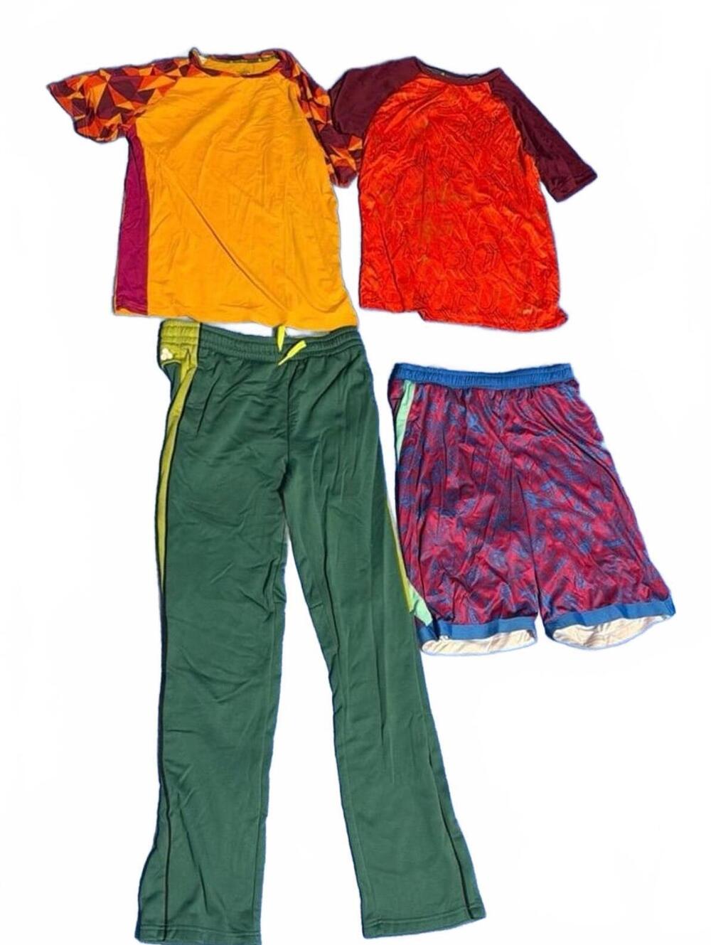 Boys XL Tek Gear Colorful Athletic Tops & Bottoms Set - Lot of 4